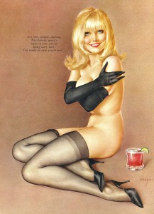 Illustration by Alberto Vargas from Playboy magazine, March 1967